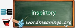 WordMeaning blackboard for inspirtory
